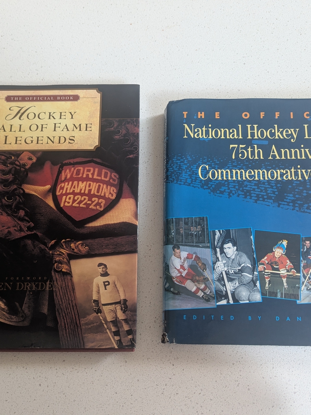 Set Of 2 Vintage Hockey Photo Books